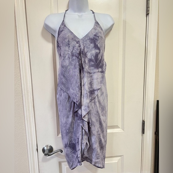 Favlux Tie Dye Halter Drape Back Dress - Picture 1 of 3